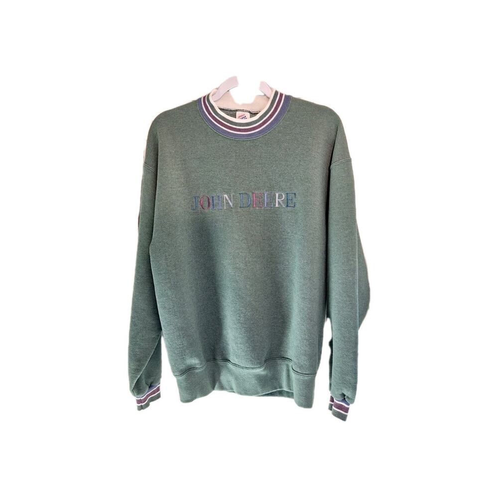 Jerzees Size L John Deere Pullover Sweatshirt